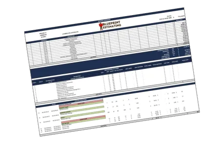 sample image of blueprint estimating
