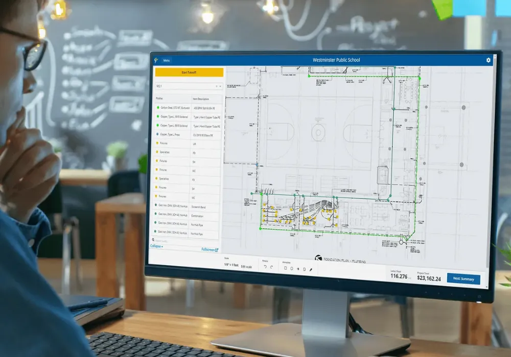 blueprint estimating project